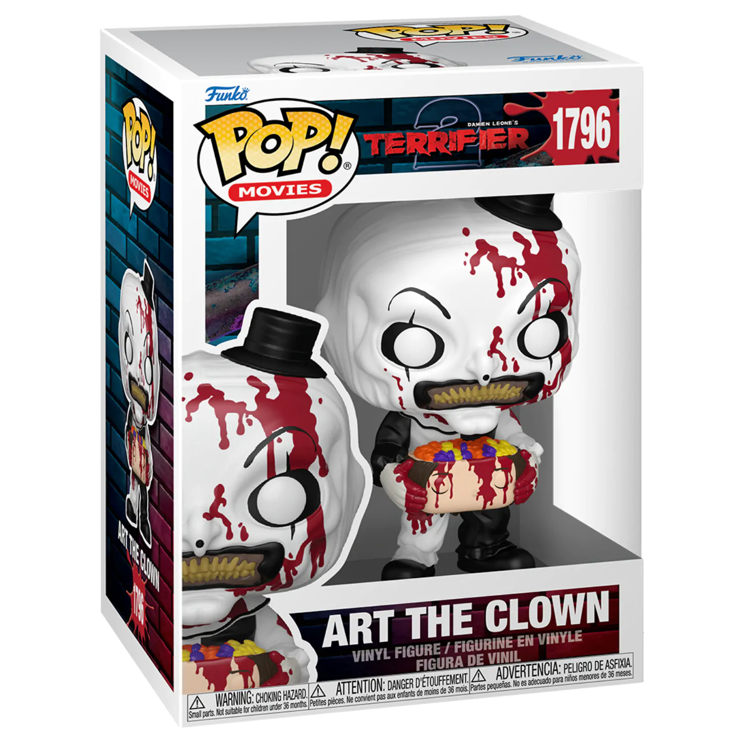Terrifier 2 Funko POP! Movies Vinyl Figure Art the Clown with Candy Filled Head 9 cm product photo