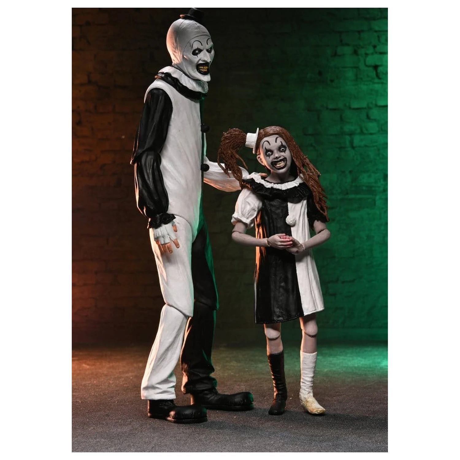 Terrifier 2 2-Pack Action Figures Ultimate Art the Clown & Little Pale Girl 18 cm product photo