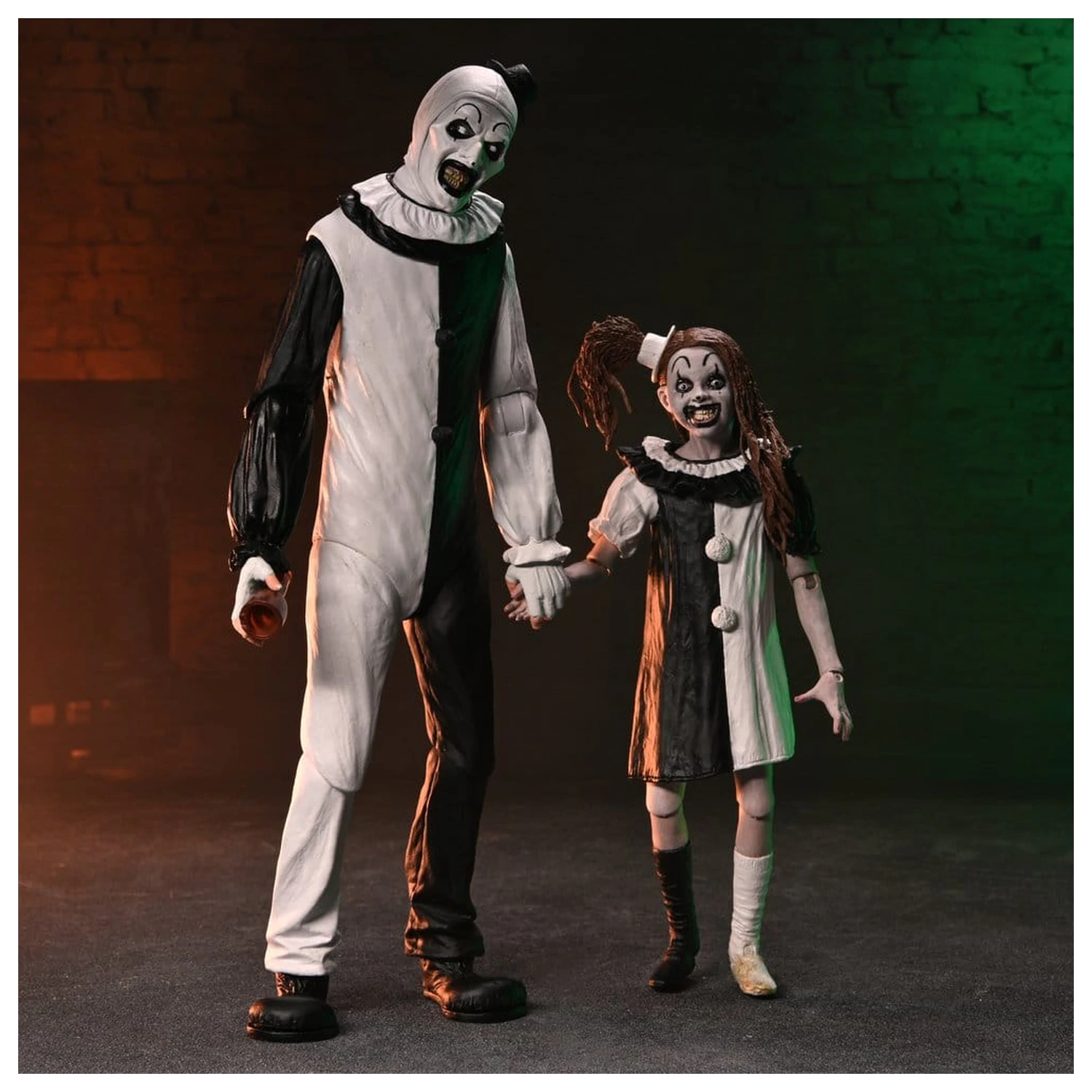 Terrifier 2 2-Pack Action Figures Ultimate Art the Clown & Little Pale Girl 18 cm product photo