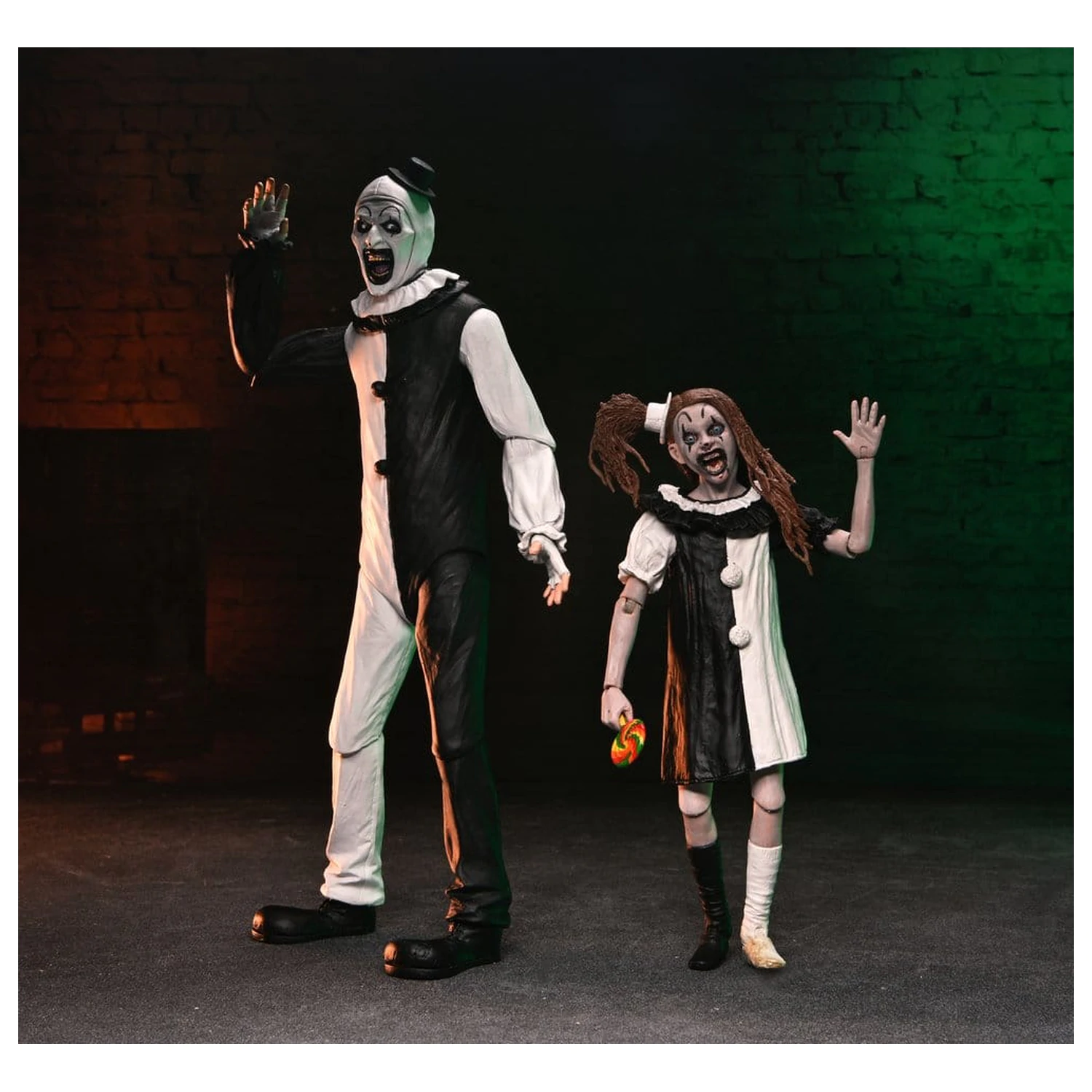 Terrifier 2 2-Pack Action Figures Ultimate Art the Clown & Little Pale Girl 18 cm product photo