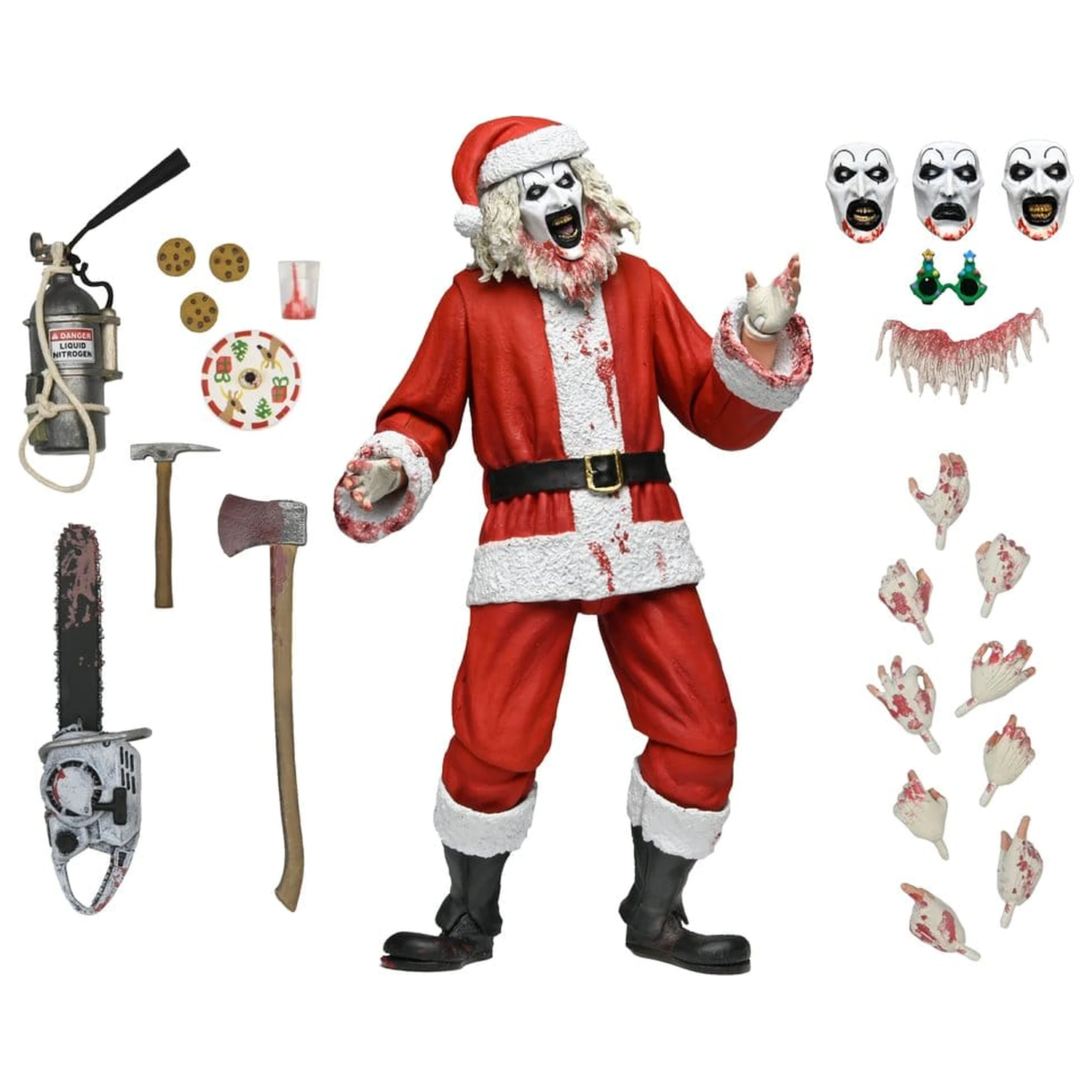 Terrifier 3 Action Figure Ultimate Santa Suit Art the Clown (Bloody Version) 18 cm product photo
