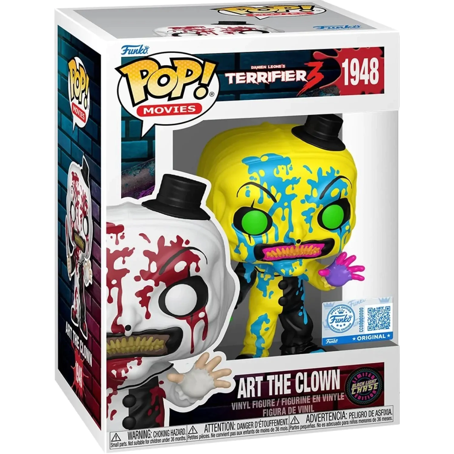 Terrifier Funko POP! Figure - Art the Clown (Bloody) Chase product photo