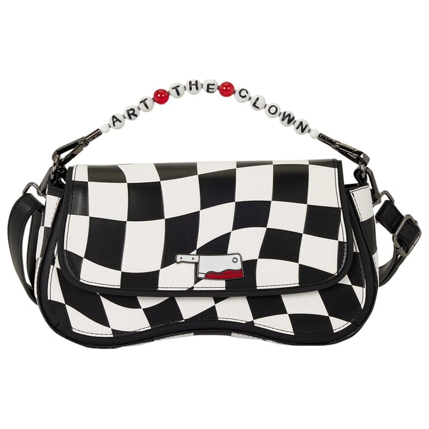 Terrifier by Loungefly Crossbody Bag Art the Clown Checkered product photo