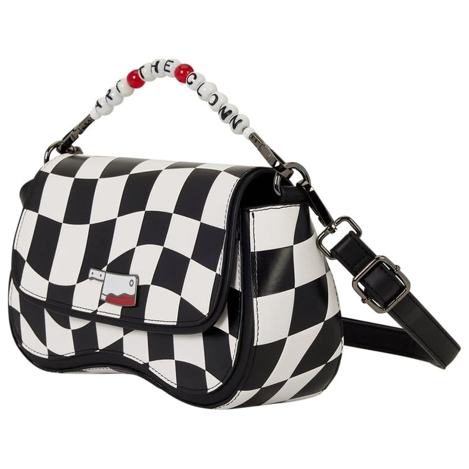 Terrifier by Loungefly Crossbody Bag Art the Clown Checkered product photo