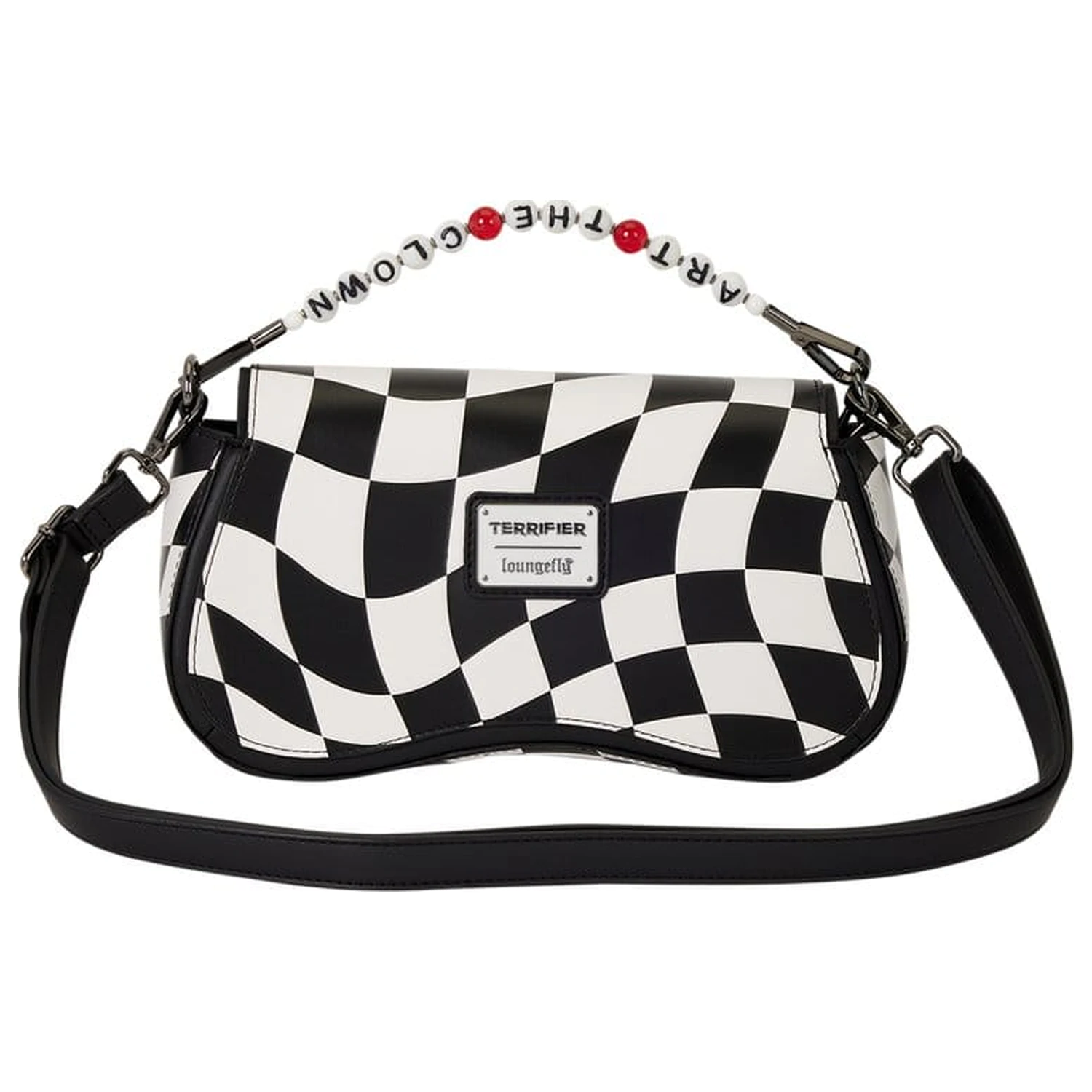 Terrifier by Loungefly Crossbody Bag Art the Clown Checkered product photo