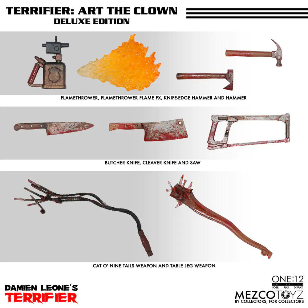 Terrifier One:12 Art the Clown figure 18cm termékfotó