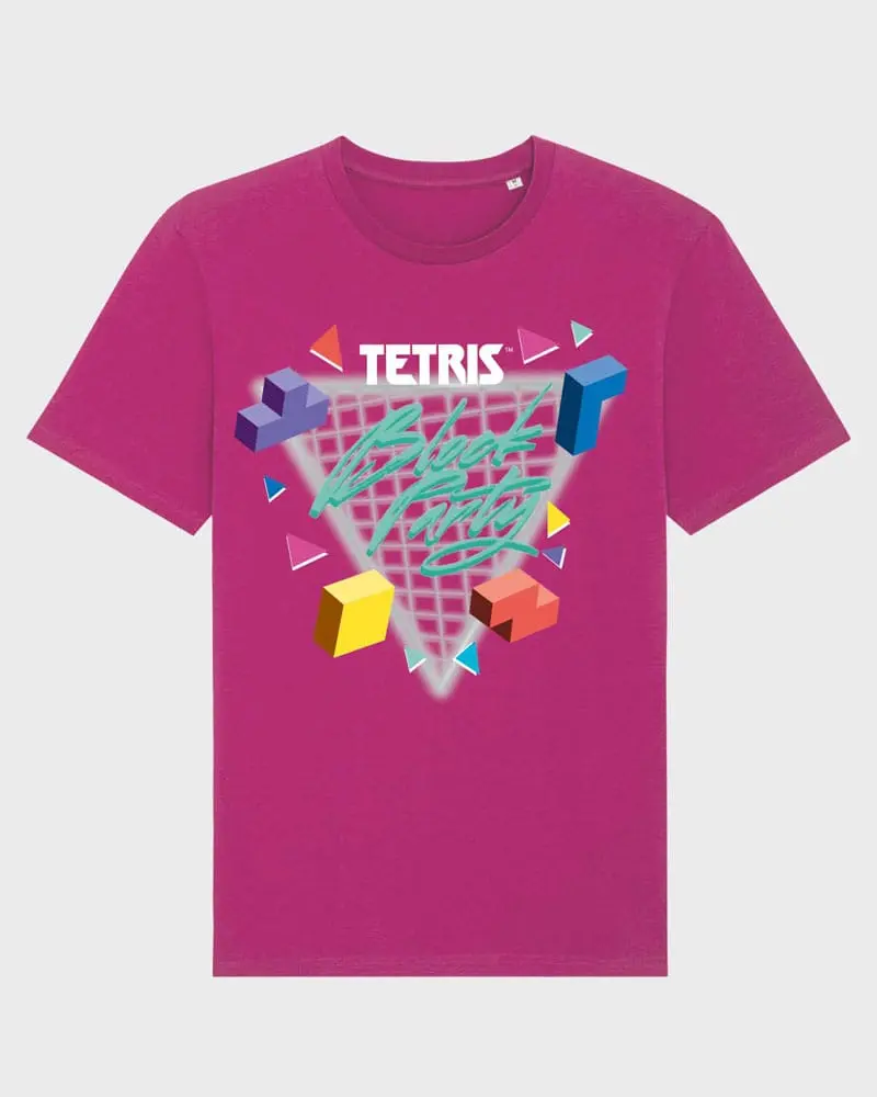 Tetris 90s Block Party! Pink t-shirt product photo