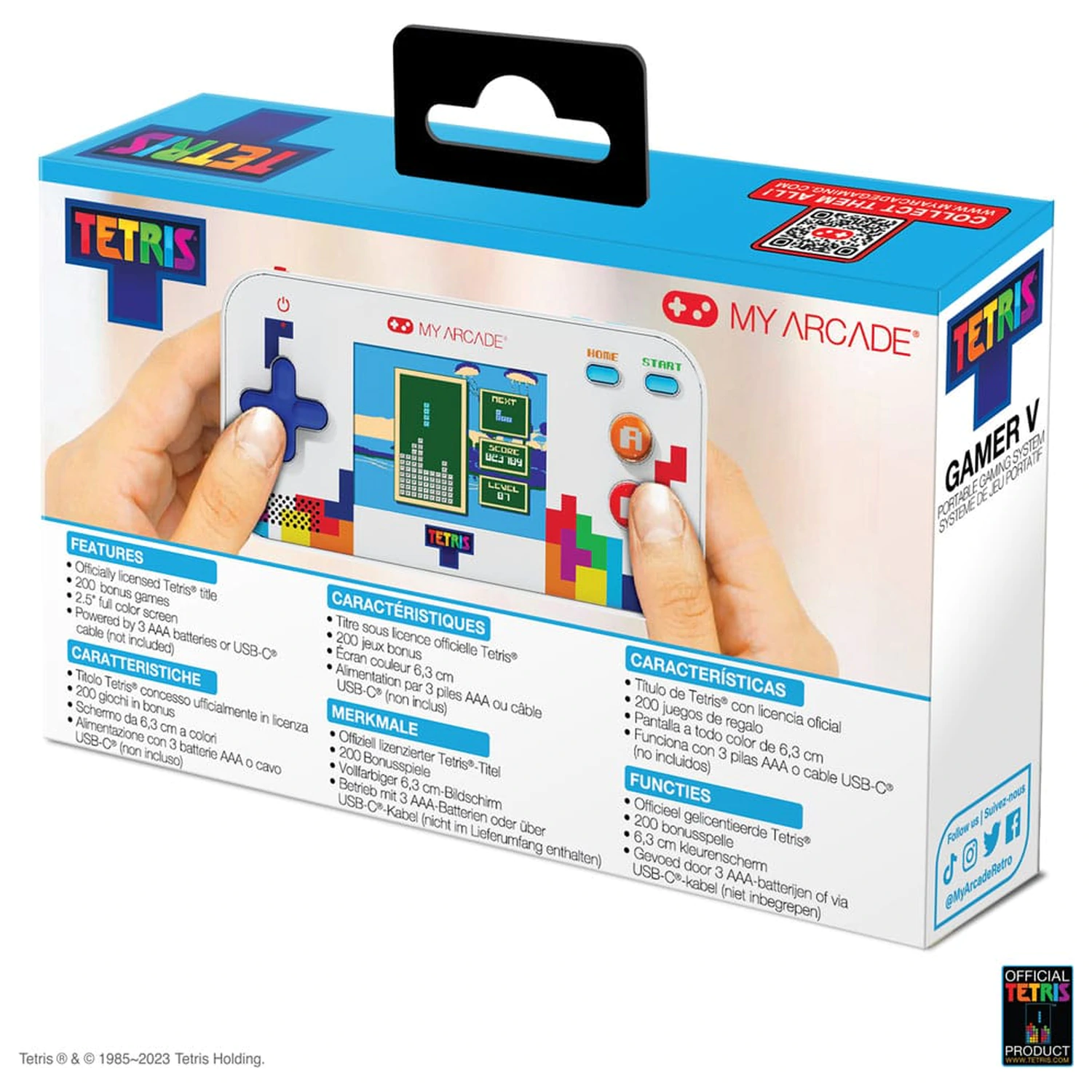 Tetris Portable Video Gaming System Gamer V product photo