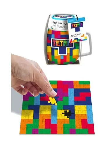 Tetris Mug & Jigsaw Puzzle Set Tetriminos termékfotó