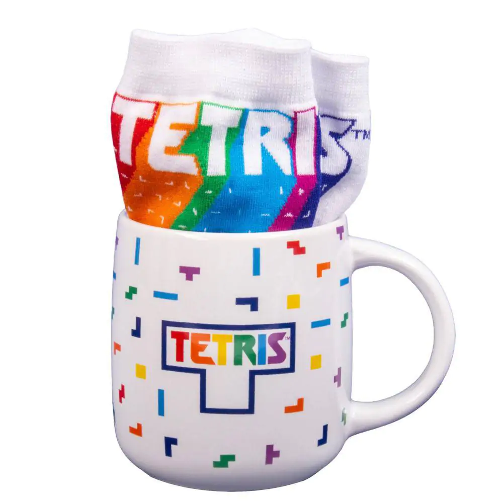 Tetris Mug &amp; Socks Set Tetriminos product photo