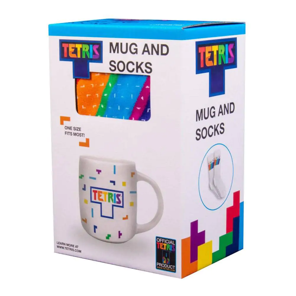 Tetris Mug &amp; Socks Set Tetriminos product photo