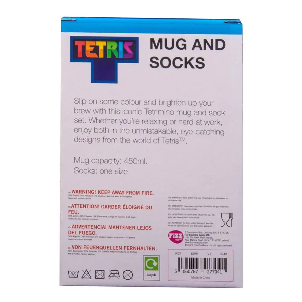 Tetris Mug &amp; Socks Set Tetriminos product photo