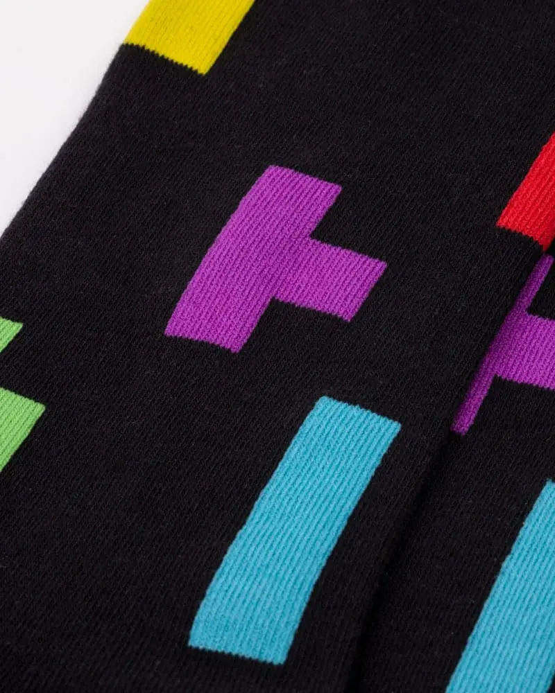 Tetris Socks Tetriminos Pattern termékfotó