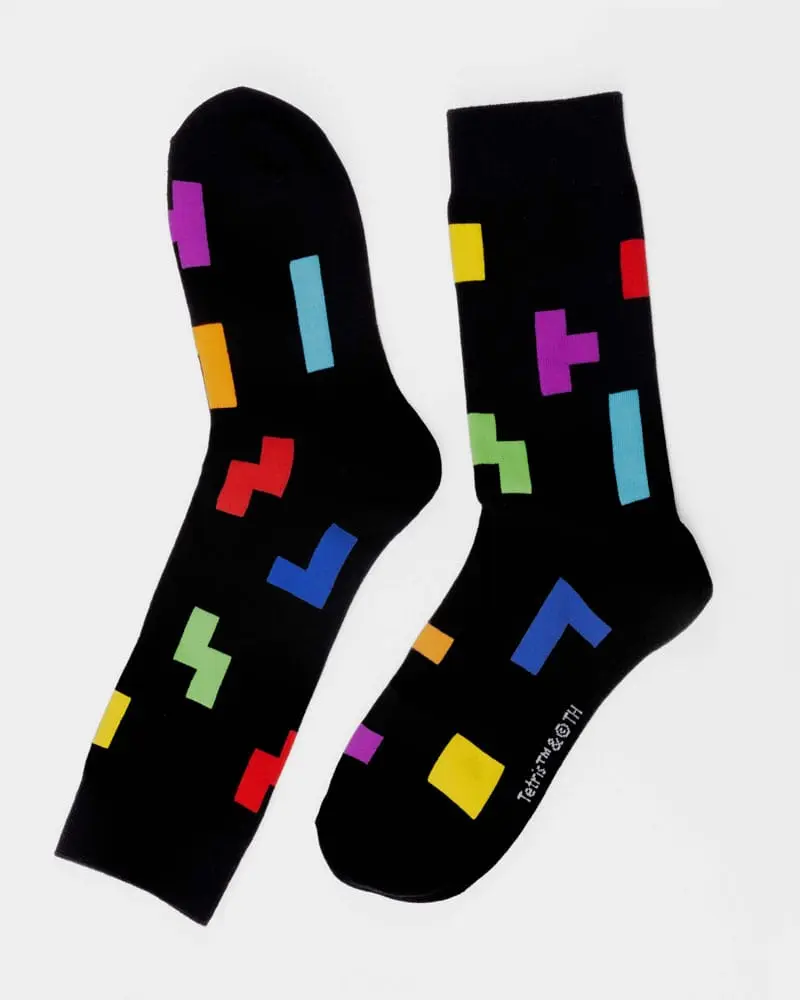 Tetris Socks Tetriminos Pattern termékfotó