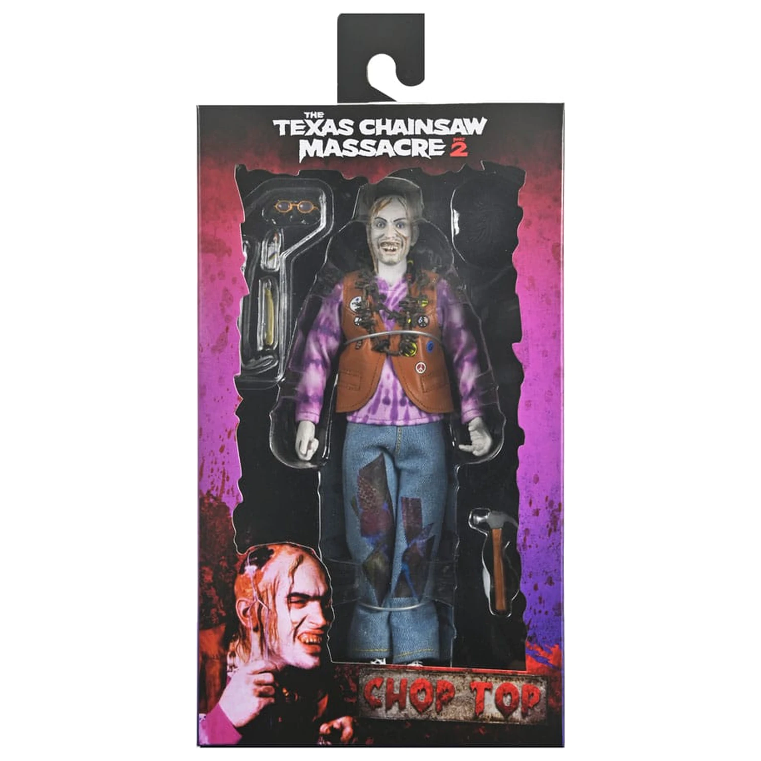 Texas Chainsaw Massacre 2 Clothed Action Figure Chop Top 20 cm product photo