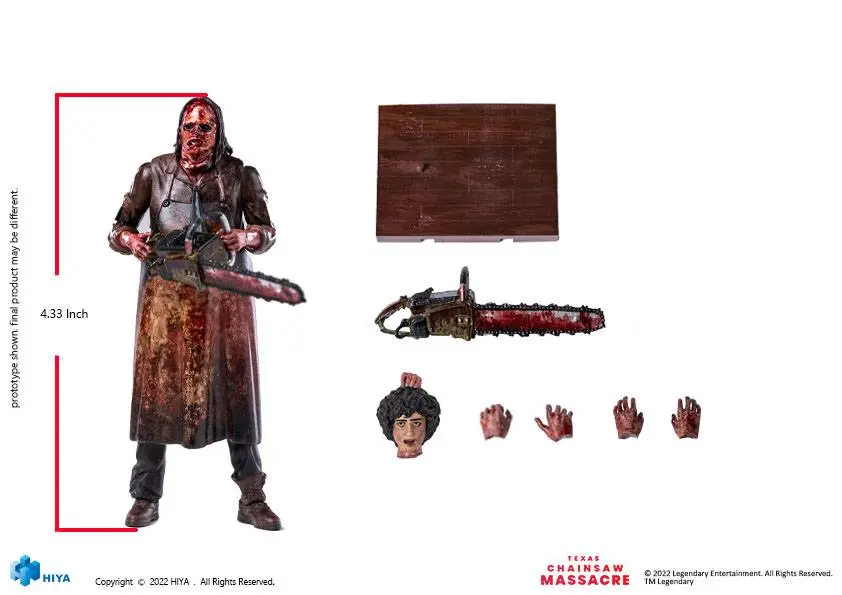 Texas Chainsaw Massacre (2022) Exquisite Mini Action Figure 1/18 Leatherface Slaughter Version 11 cm product photo