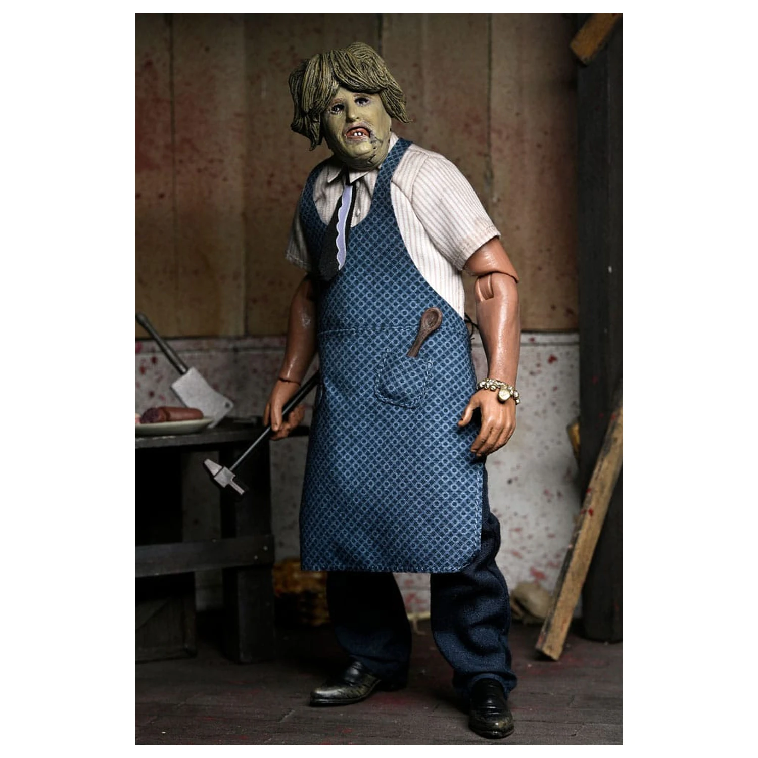 Texas Chainsaw Massacre Clothed Action Figure Leatherface with Old Lady Mask 20 cm product photo