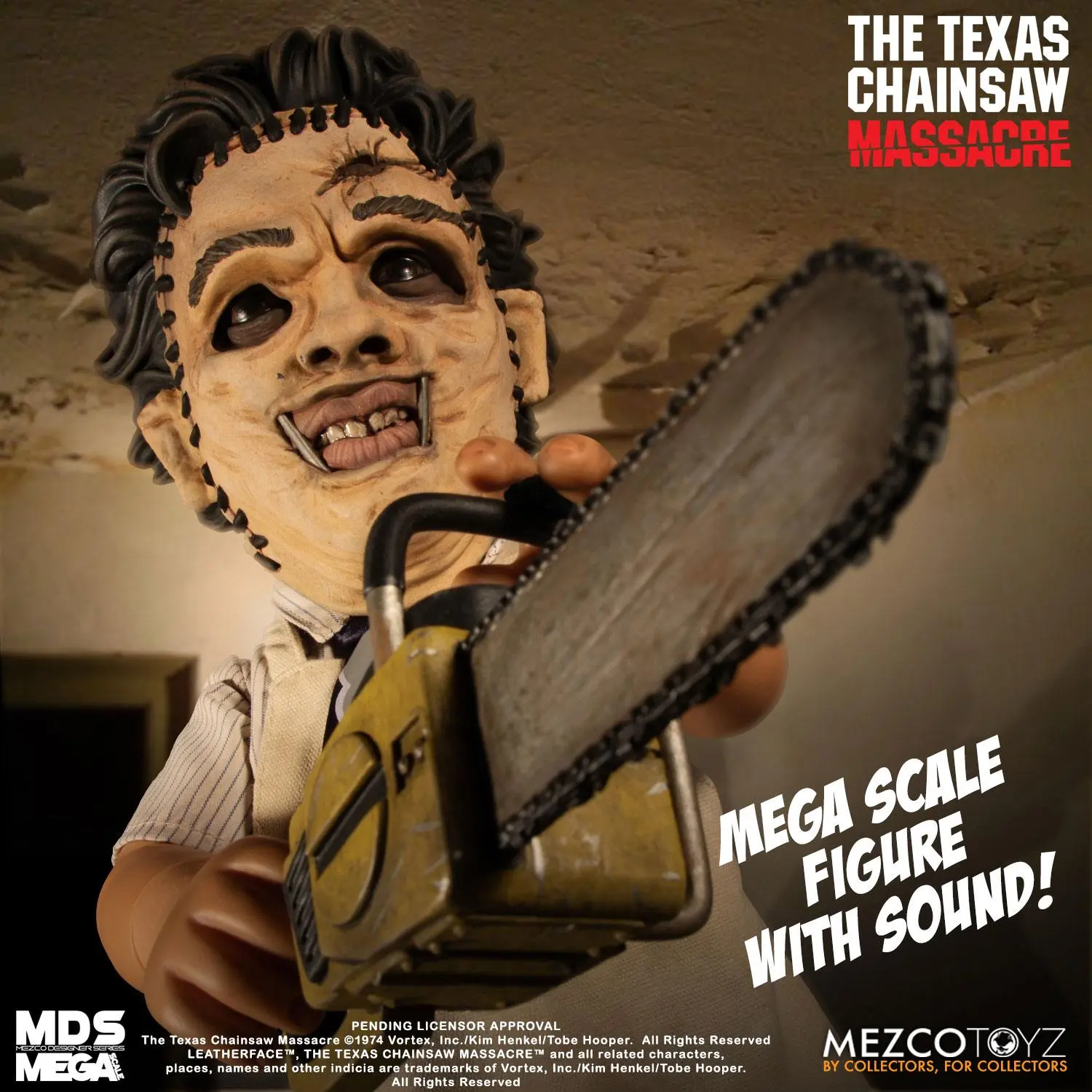 Texas Chainsaw Massacre Mega Scale Action Figure with Sound Feature Leatherface 38 cm product photo