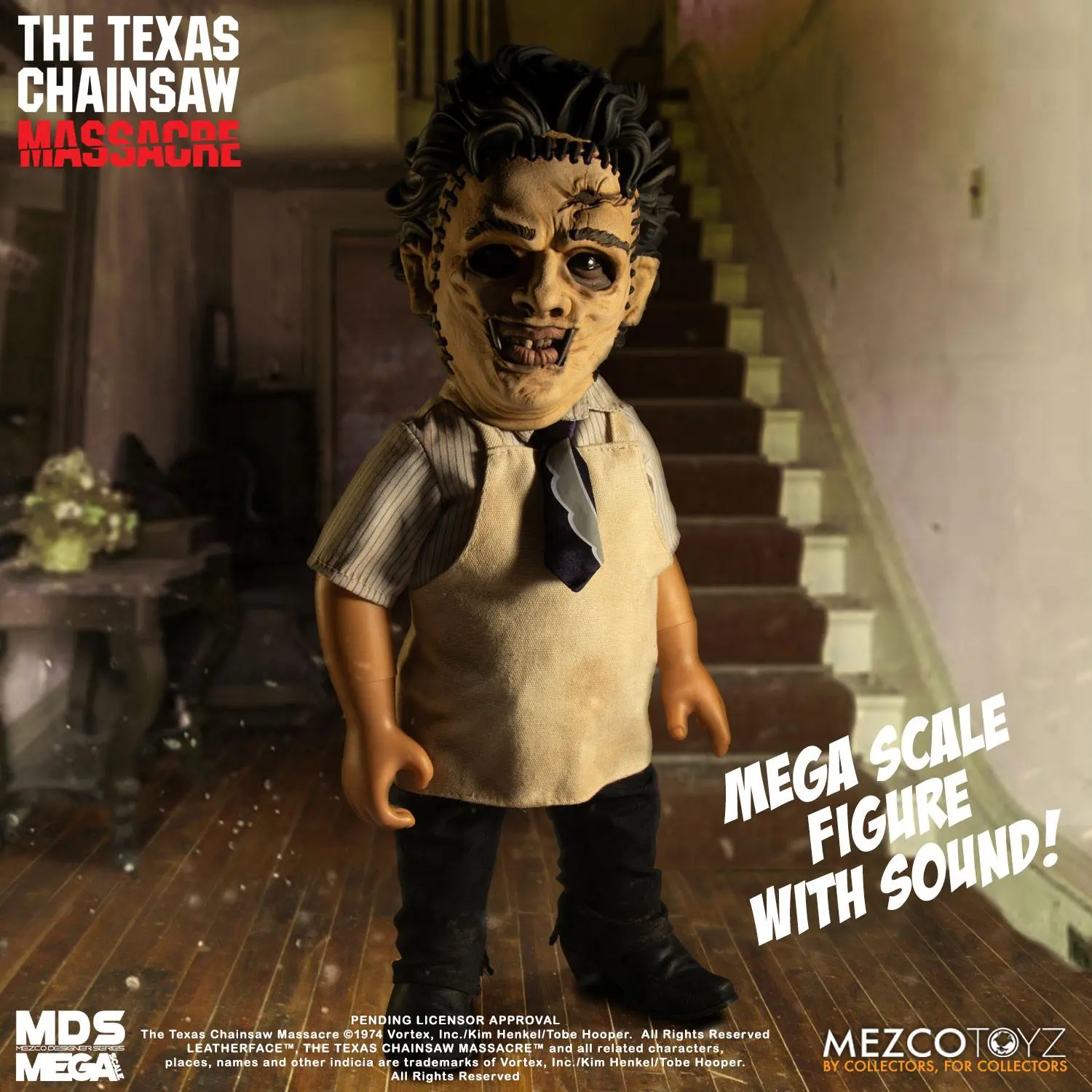Texas Chainsaw Massacre Mega Scale Action Figure with Sound Feature Leatherface 38 cm product photo