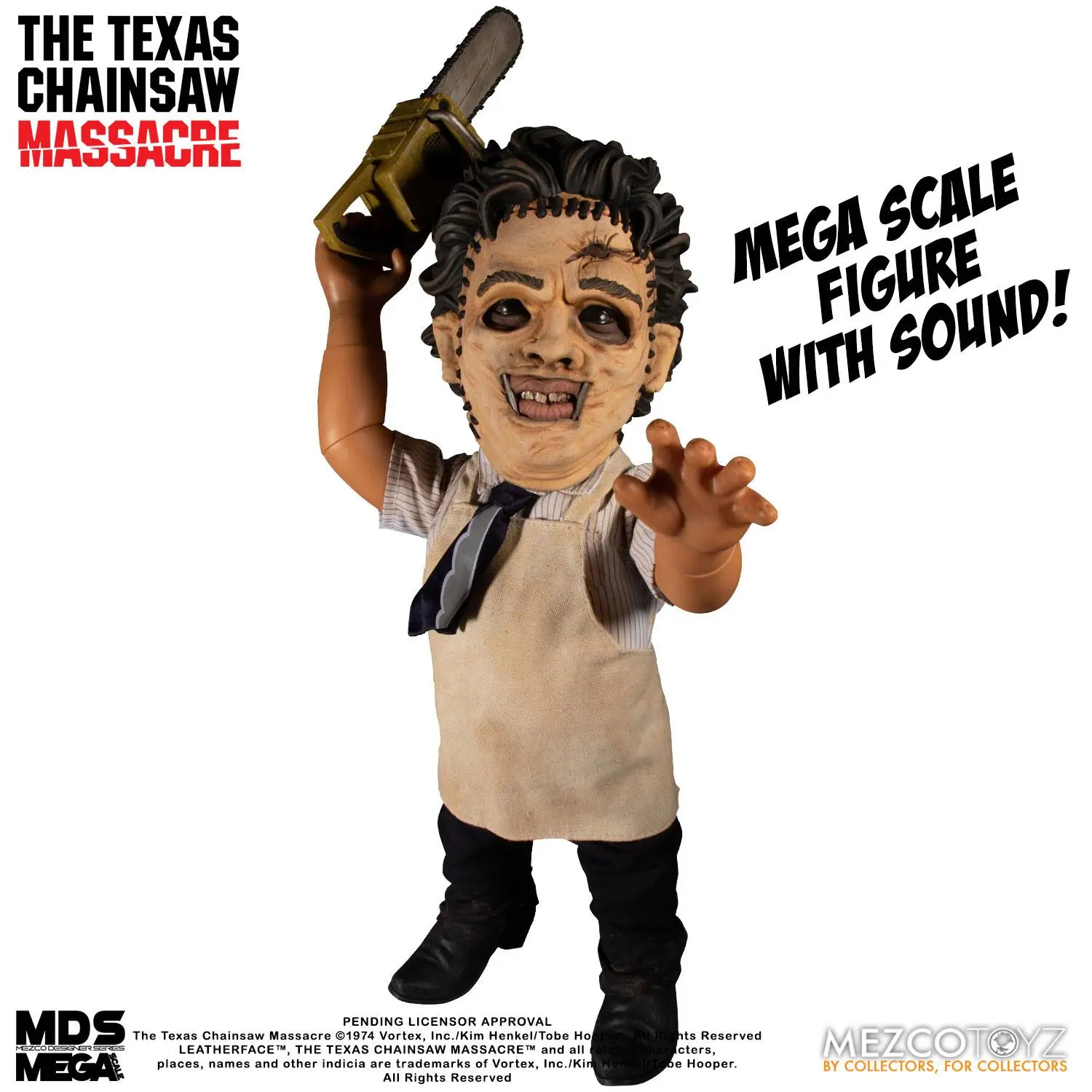 Texas Chainsaw Massacre Mega Scale Action Figure with Sound Feature Leatherface 38 cm product photo