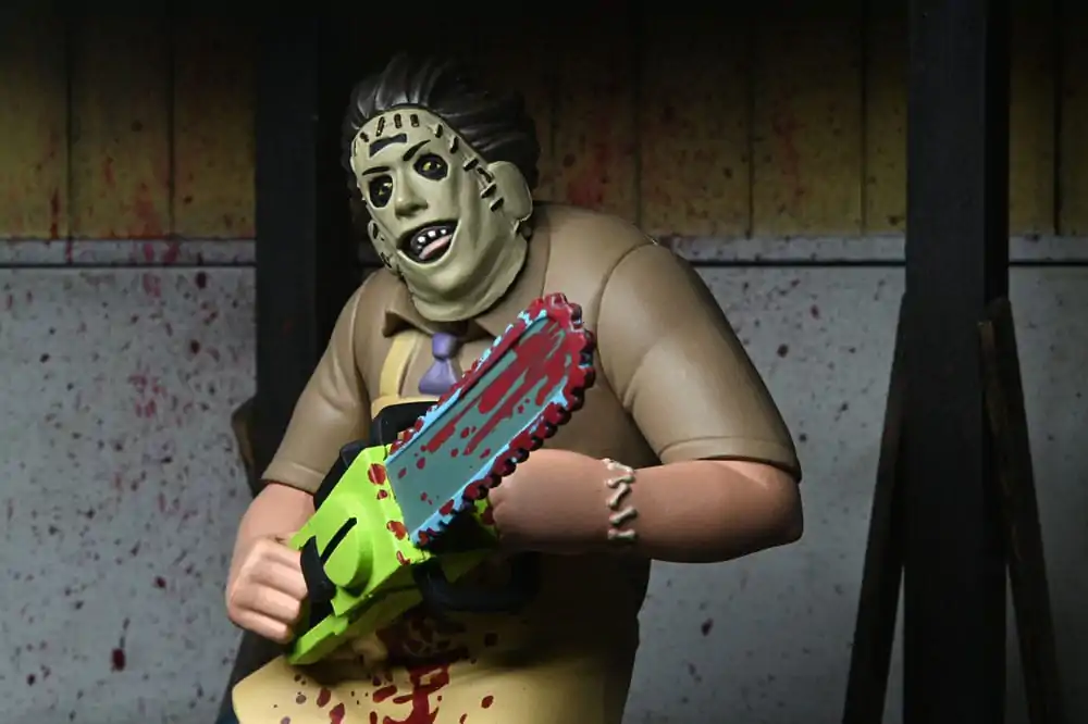 Texas Chainsaw Massacre Toony Terrors Action Figure 50th Anniversary Leatherface (Bloody) 15 cm product photo