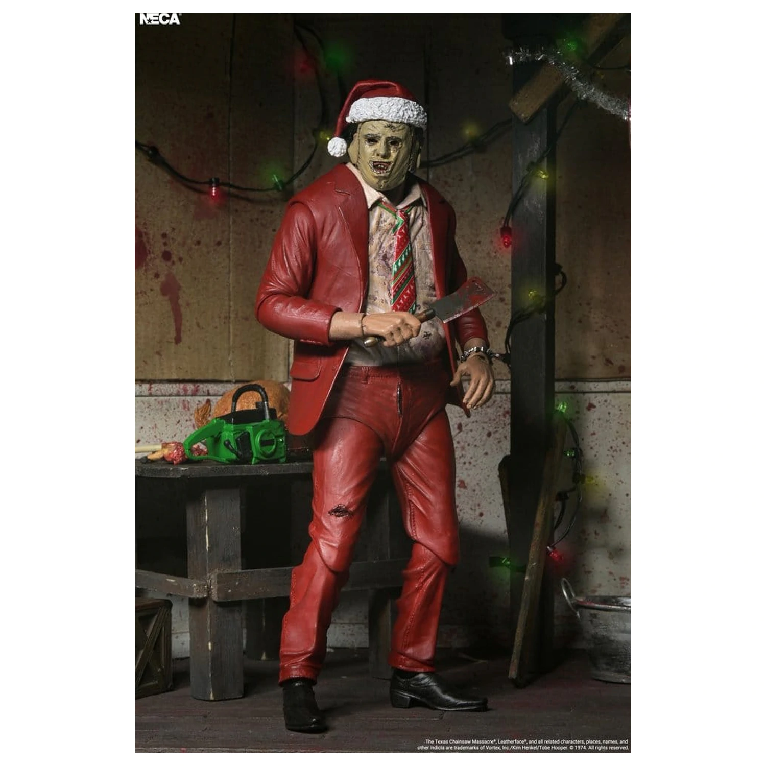 Texas Chainsaw Massacre Ultimate Action Figure Santa Leatherface 18 cm product photo