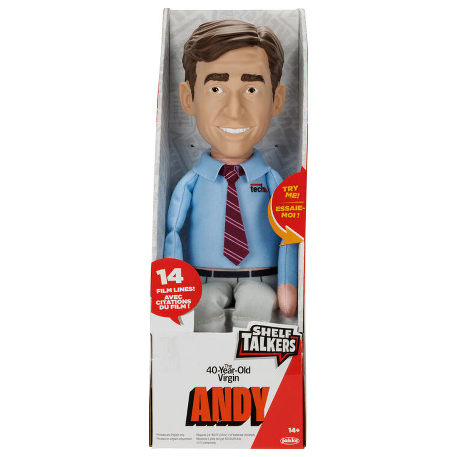 English The 40 Year Old Virgin Andy Stitzer Talking doll product photo