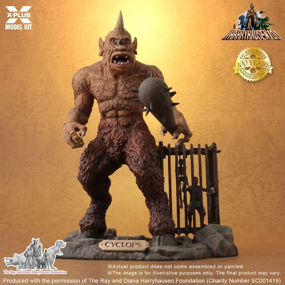The 7th Voyage of Sinbad Model Kit 1/8 Ray Harryhausens Cyclops 23 cm product photo
