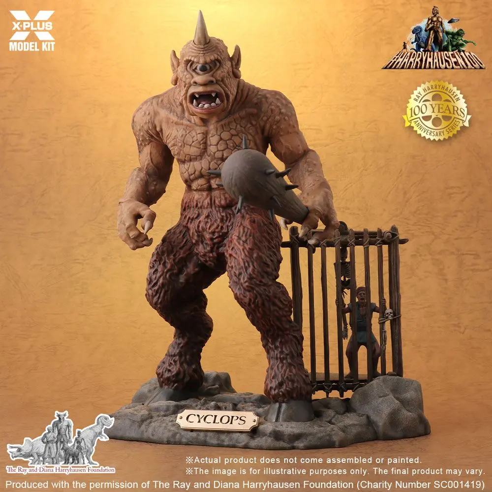 The 7th Voyage of Sinbad Model Kit 1/8 Ray Harryhausens Cyclops 23 cm product photo
