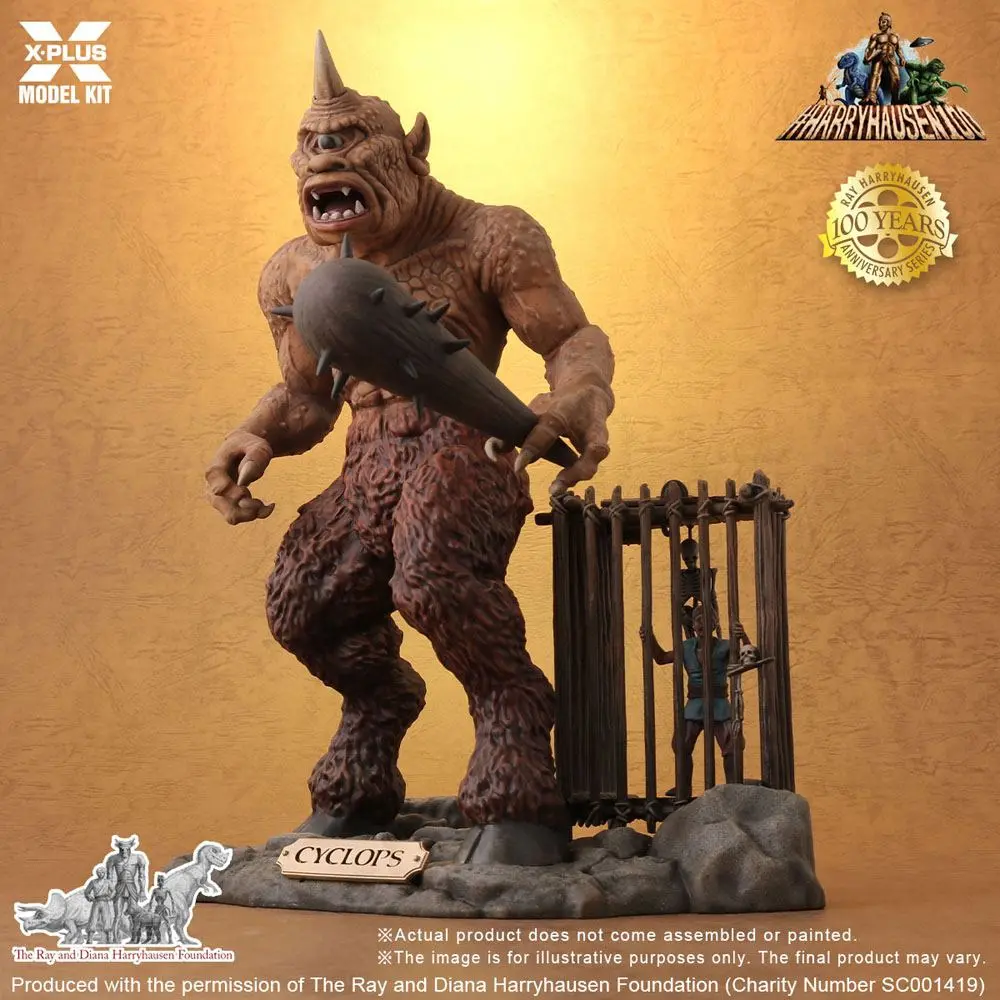 The 7th Voyage of Sinbad Model Kit 1/8 Ray Harryhausens Cyclops 23 cm product photo