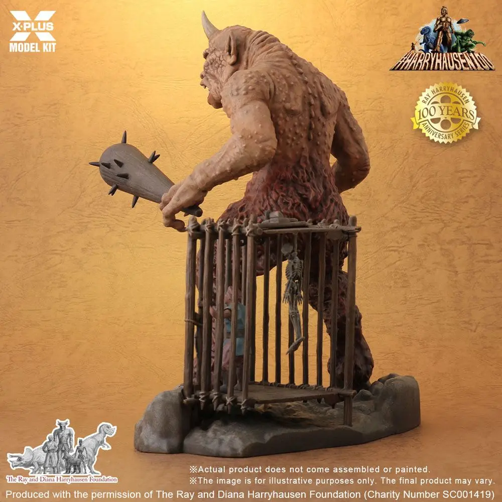 The 7th Voyage of Sinbad Model Kit 1/8 Ray Harryhausens Cyclops 23 cm product photo