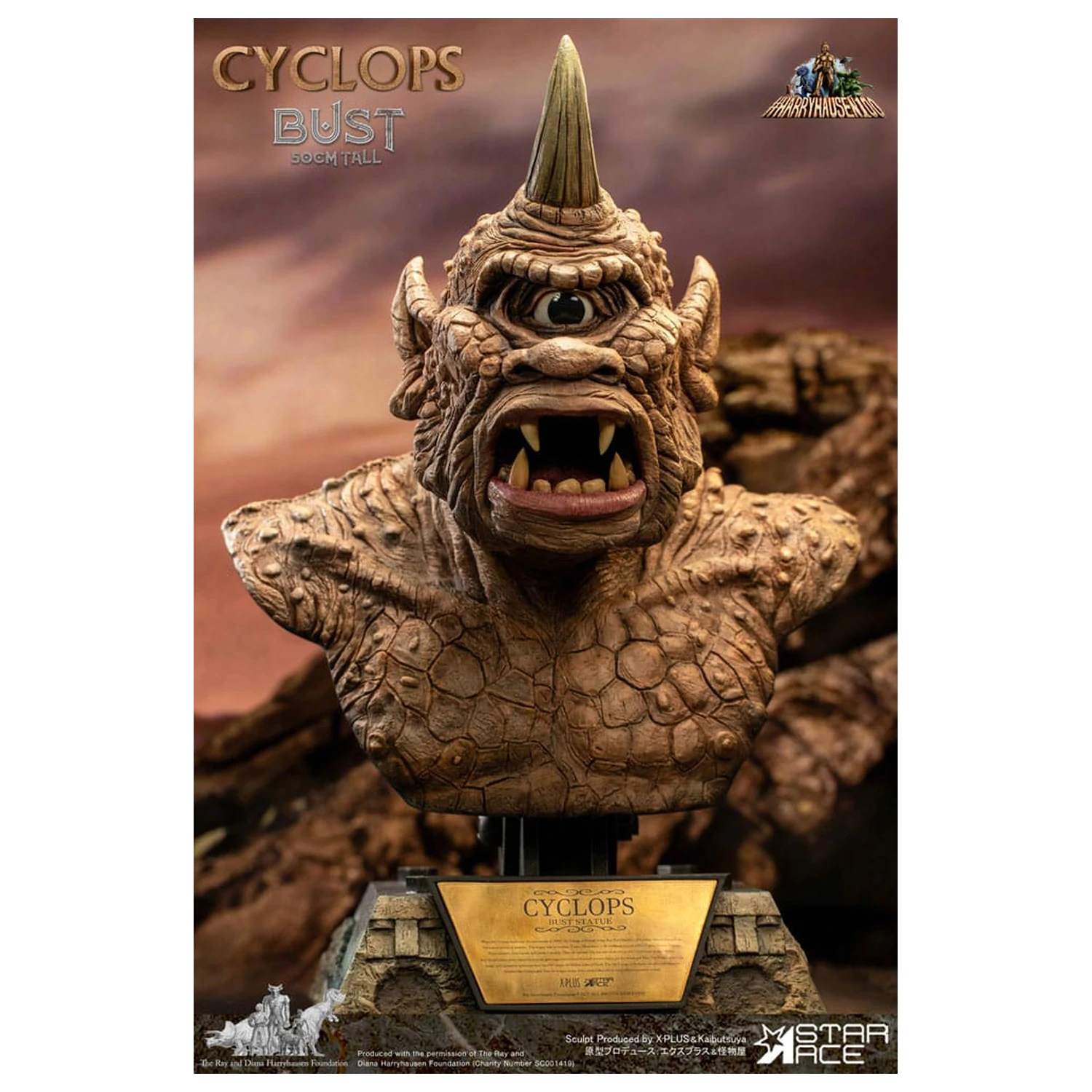 The 7th Voyage of Sinbad Bust Ray Harryhausens Cyclops 50 cm product photo