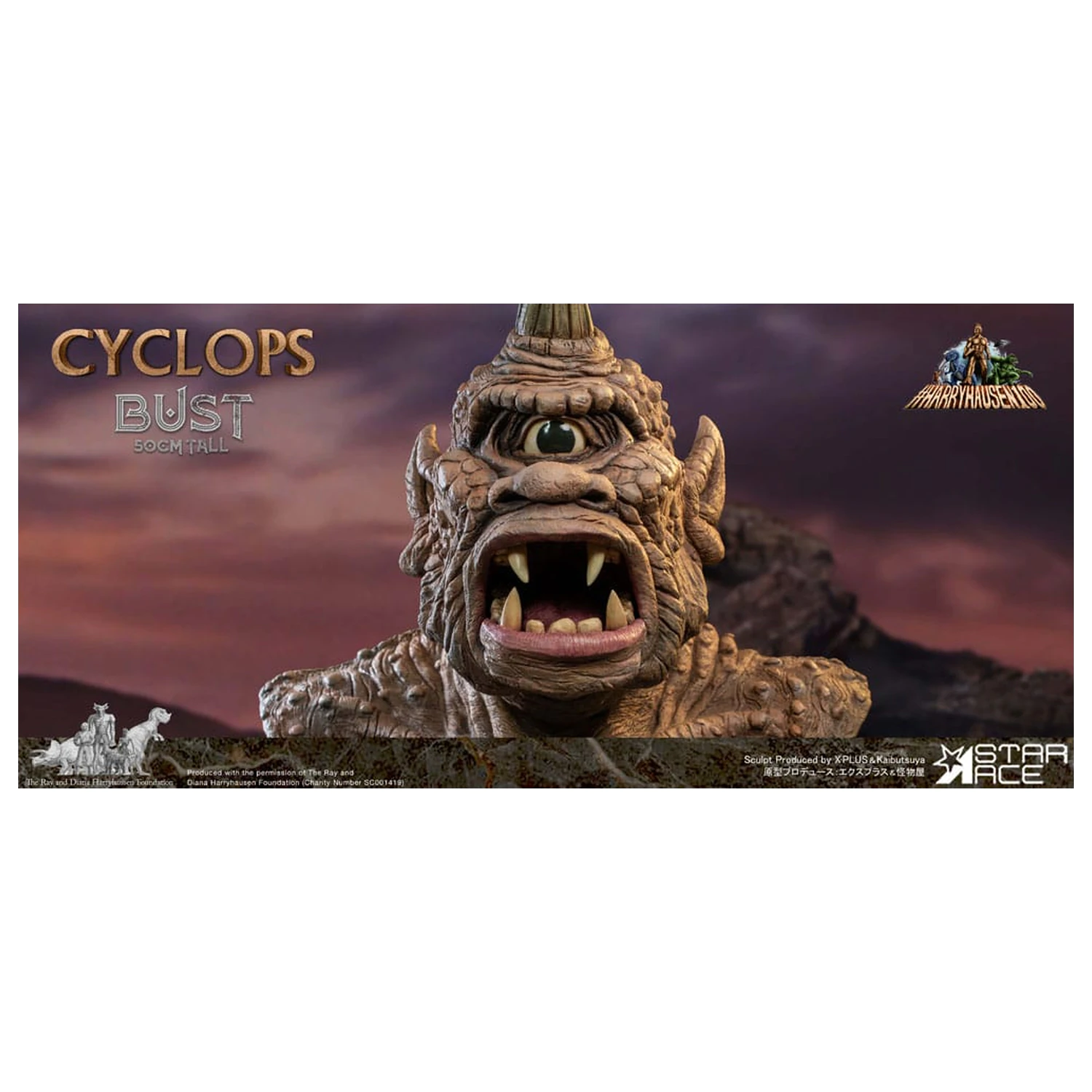 The 7th Voyage of Sinbad Bust Ray Harryhausens Cyclops 50 cm product photo