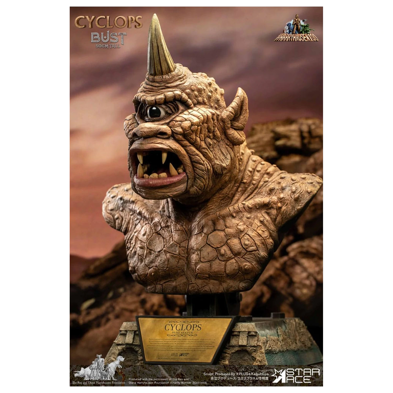 The 7th Voyage of Sinbad Bust Ray Harryhausens Cyclops 50 cm product photo