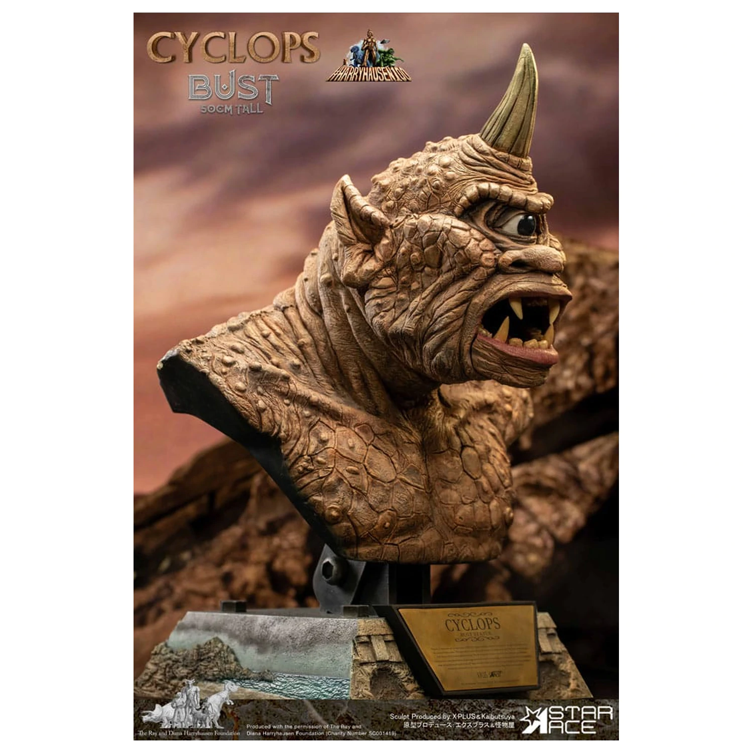The 7th Voyage of Sinbad Bust Ray Harryhausens Cyclops 50 cm product photo