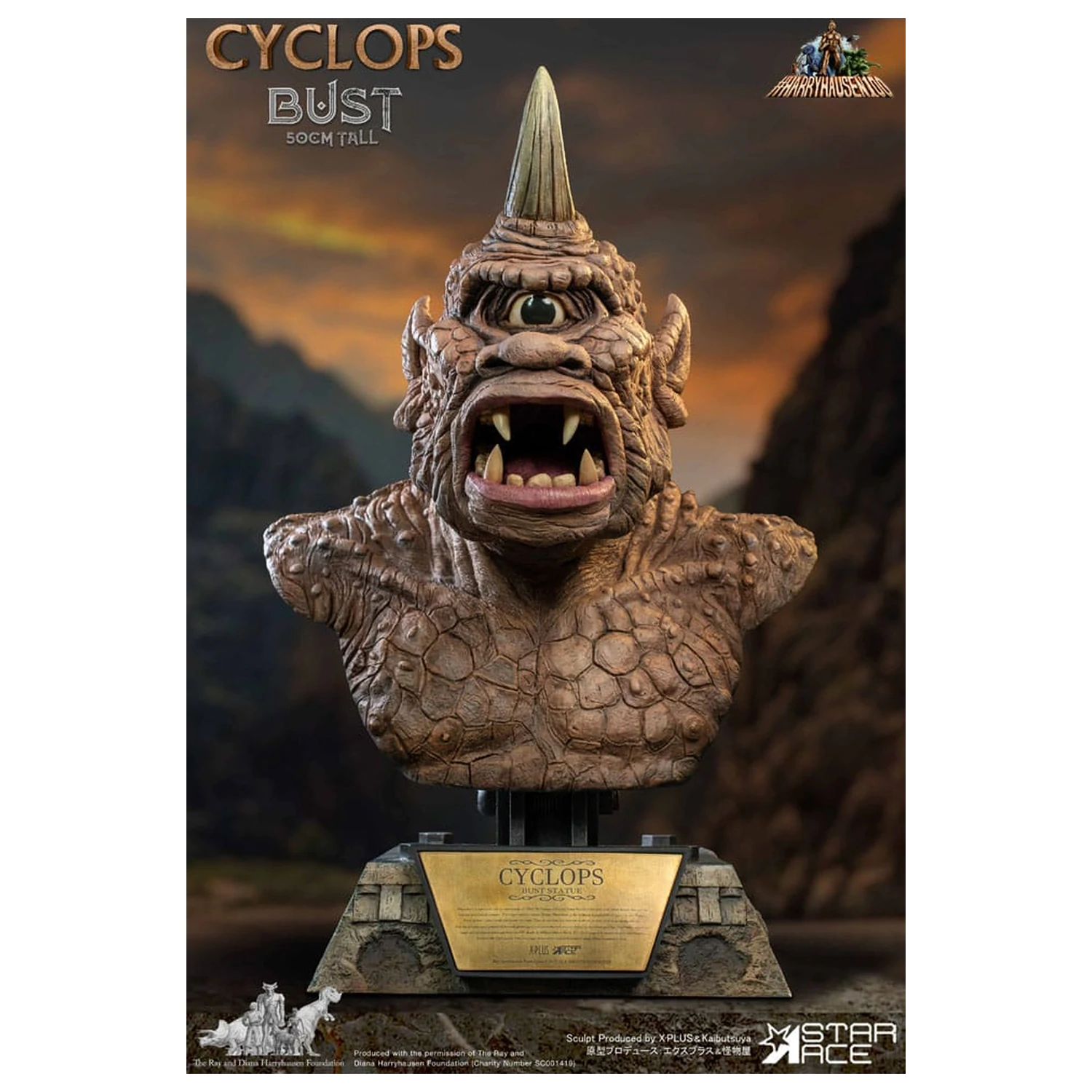 The 7th Voyage of Sinbad Bust Ray Harryhausens Cyclops 50 cm product photo