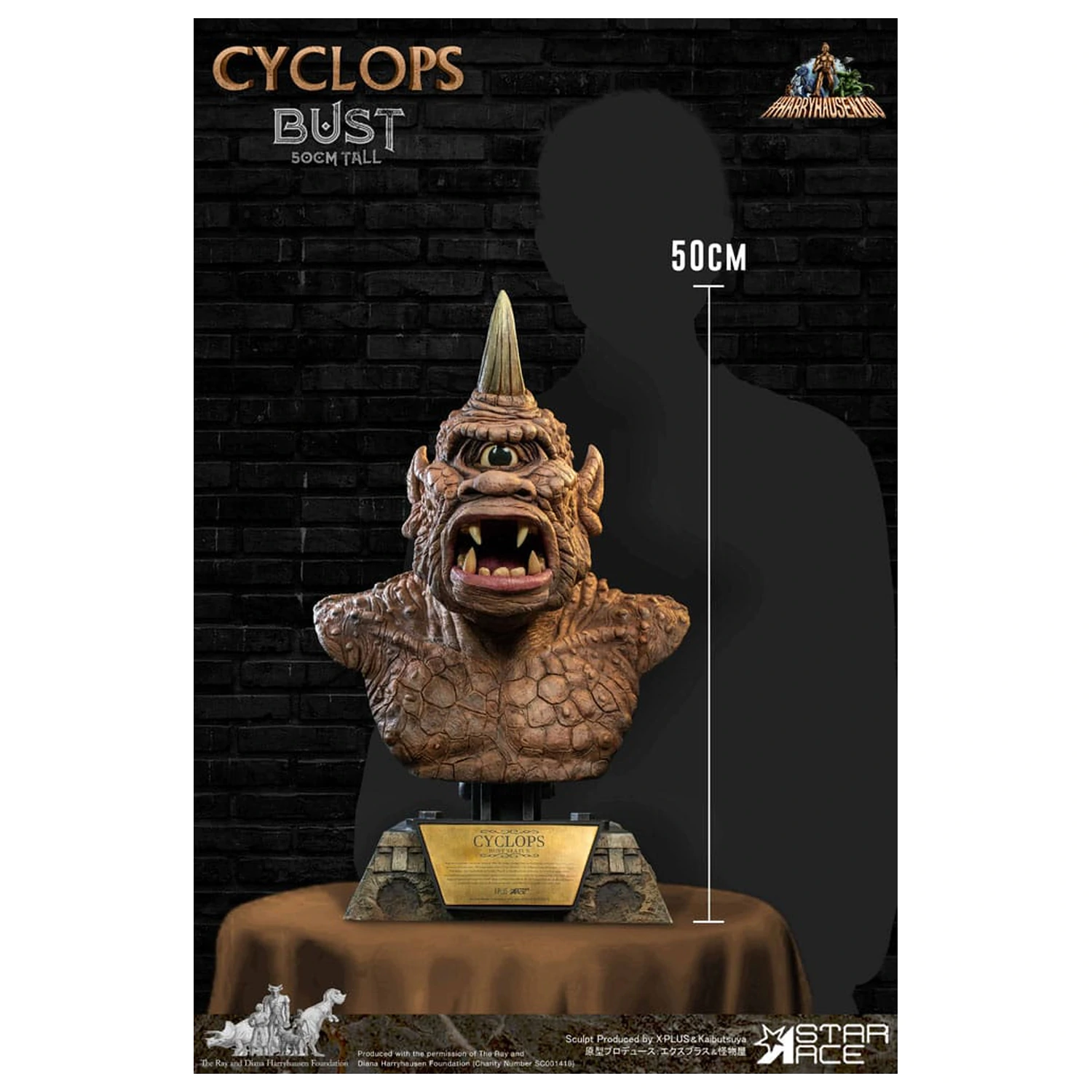 The 7th Voyage of Sinbad Bust Ray Harryhausens Cyclops 50 cm product photo