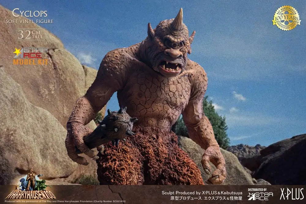 The 7th Voyage of Sinbad Soft Vinyl Model Kit Ray Harryhausens Cyclops 32 cm product photo