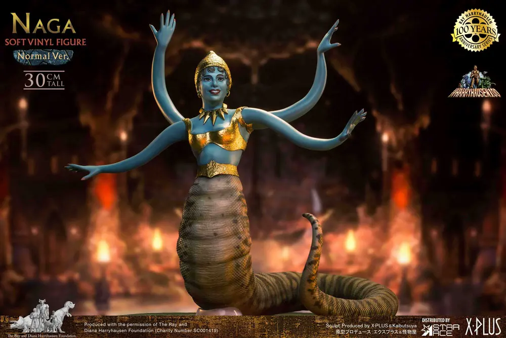 The 7th Voyage of Sinbad Soft Vinyl Statue Ray Harryhausen's Naga (Snake Woman) 31 cm product photo