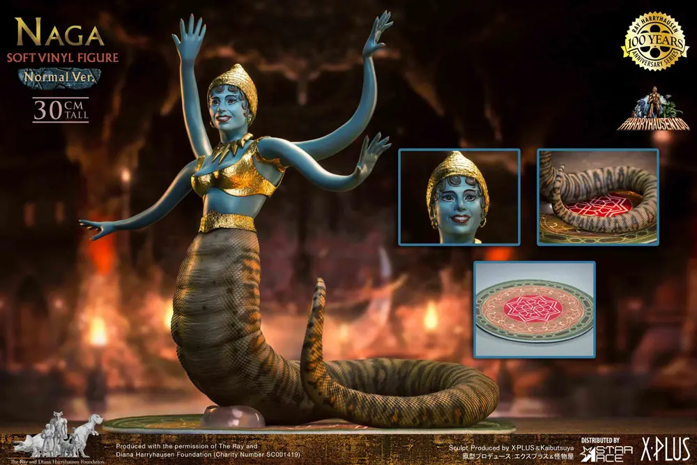 The 7th Voyage of Sinbad Soft Vinyl Statue Ray Harryhausen's Naga (Snake Woman) 31 cm product photo