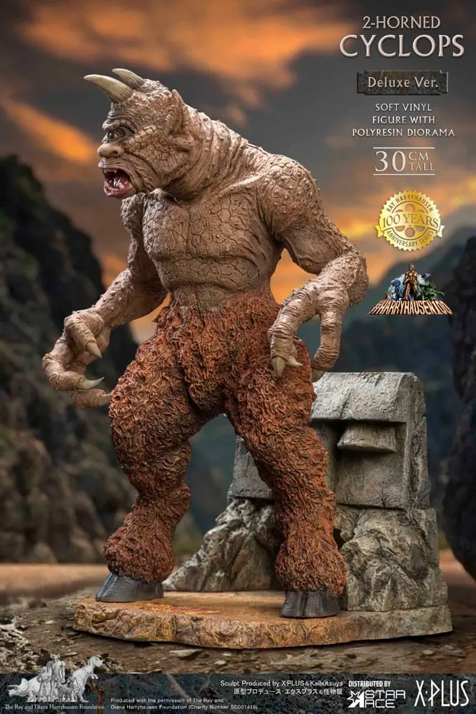 The 7th Voyage of Sinbad Soft Vinyl Statue Ray Harryhausens Horned Cyclops Deluxe Version 32 cm product photo