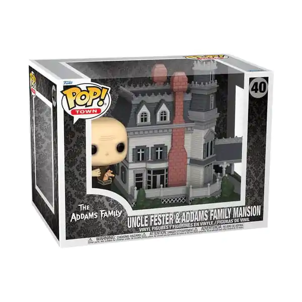 The Addams Family Funko POP! Town Vinyl Figure Addams Home w/Uncle Fester 9 cm termékfotó