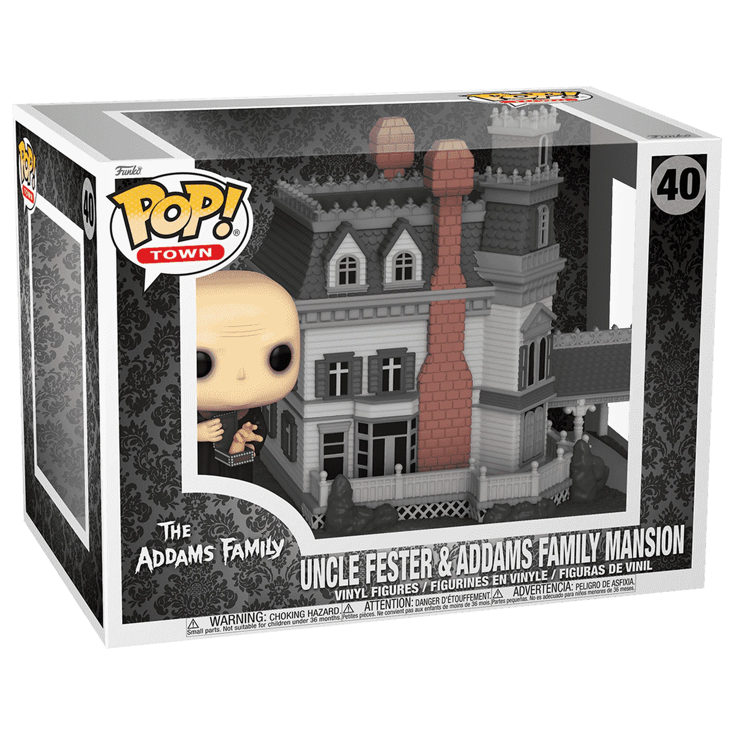 The Addams Family Funko POP! Town Vinyl Figure Addams Home w/Uncle Fester product photo