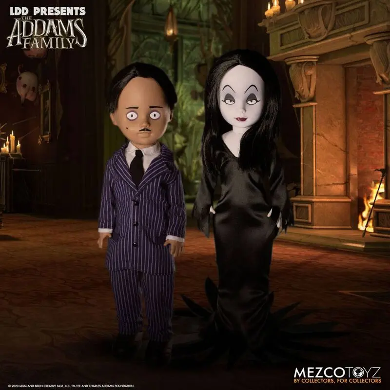 The Addams Family Living Dead Dolls Gomez &amp; Morticia 25 cm product photo