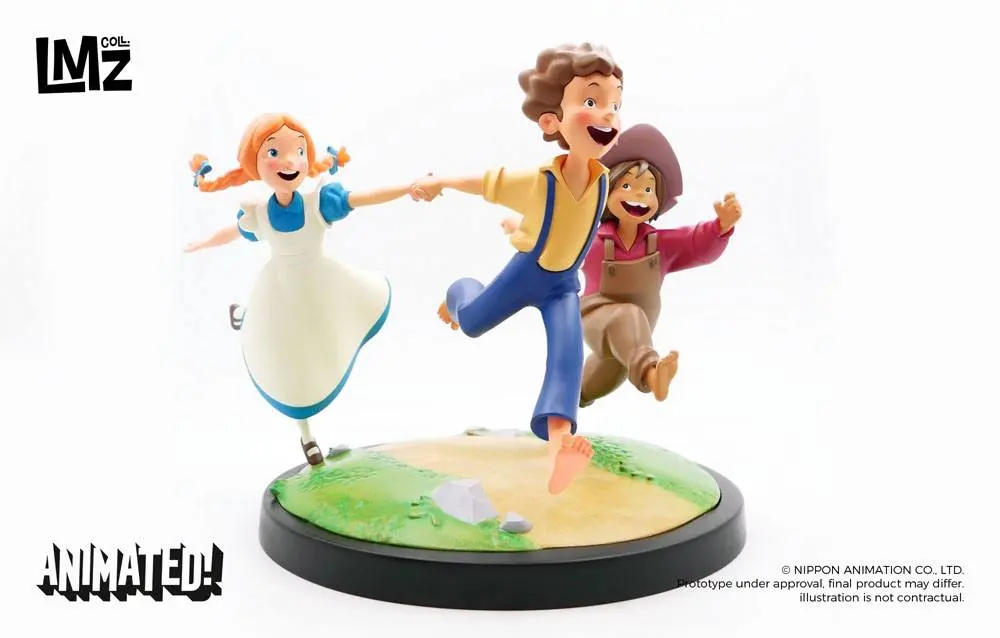 The Adventures of Tom Sawyer Animated! Statue Tom, Huck &amp; Becky 23 cm product photo