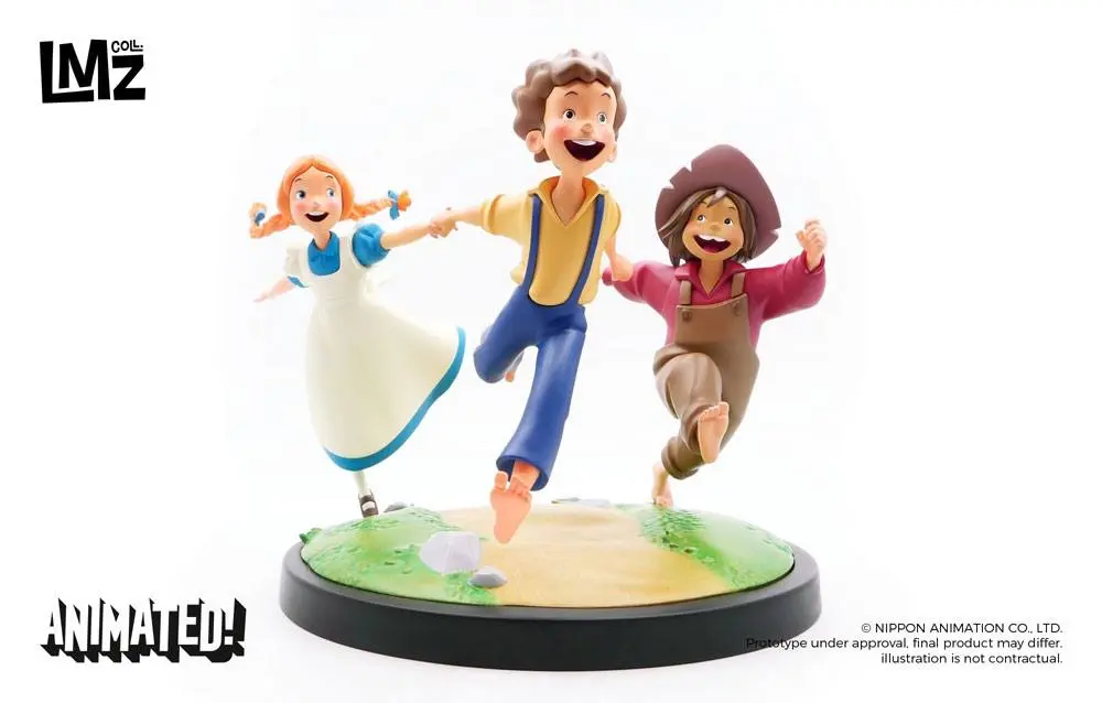 The Adventures of Tom Sawyer Animated! Statue Tom, Huck &amp; Becky 23 cm product photo