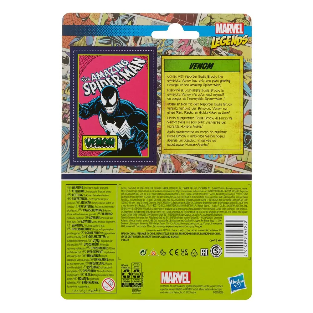 The Amazing Spider-Man Marvel Legends Retro Collection Action Figure 2022 Venom 10 cm product photo