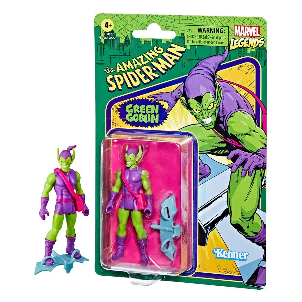 The Amazing Spider-Man Marvel Legends Retro Collection Action Figure 2022 Green Goblin 10 cm product photo