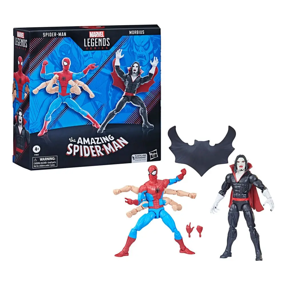 The Amazing Spider-Man Marvel Legends Action Figure 2-Pack Spider-Man &amp; Morbius 15 cm product photo