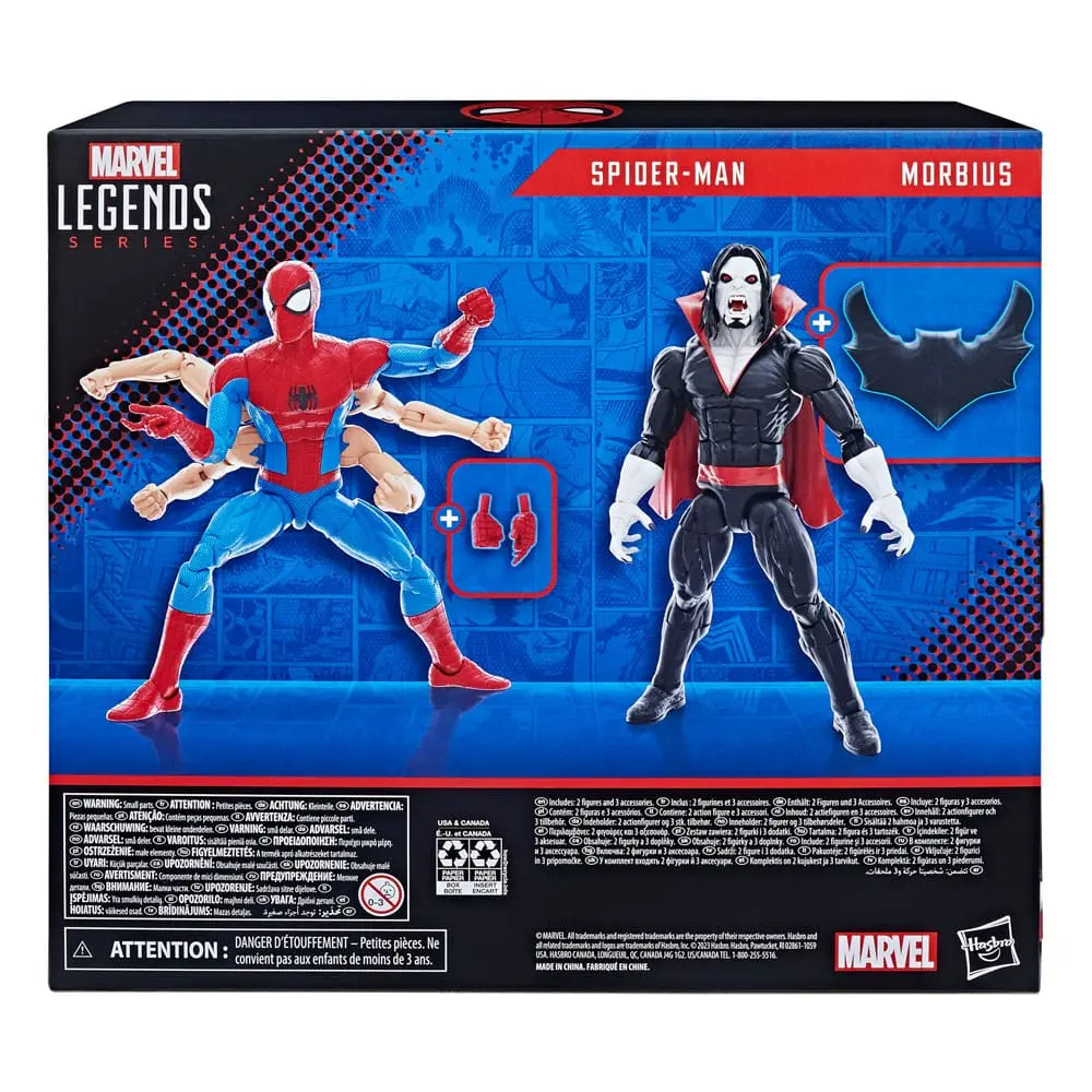 The Amazing Spider-Man Marvel Legends Action Figure 2-Pack Spider-Man &amp; Morbius 15 cm product photo